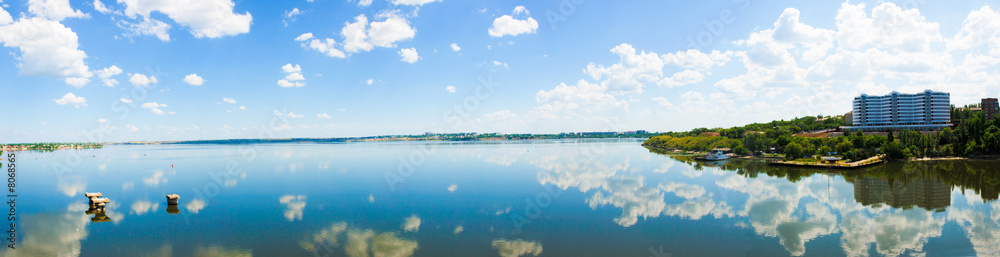 panorama of calm river panorama of calm river