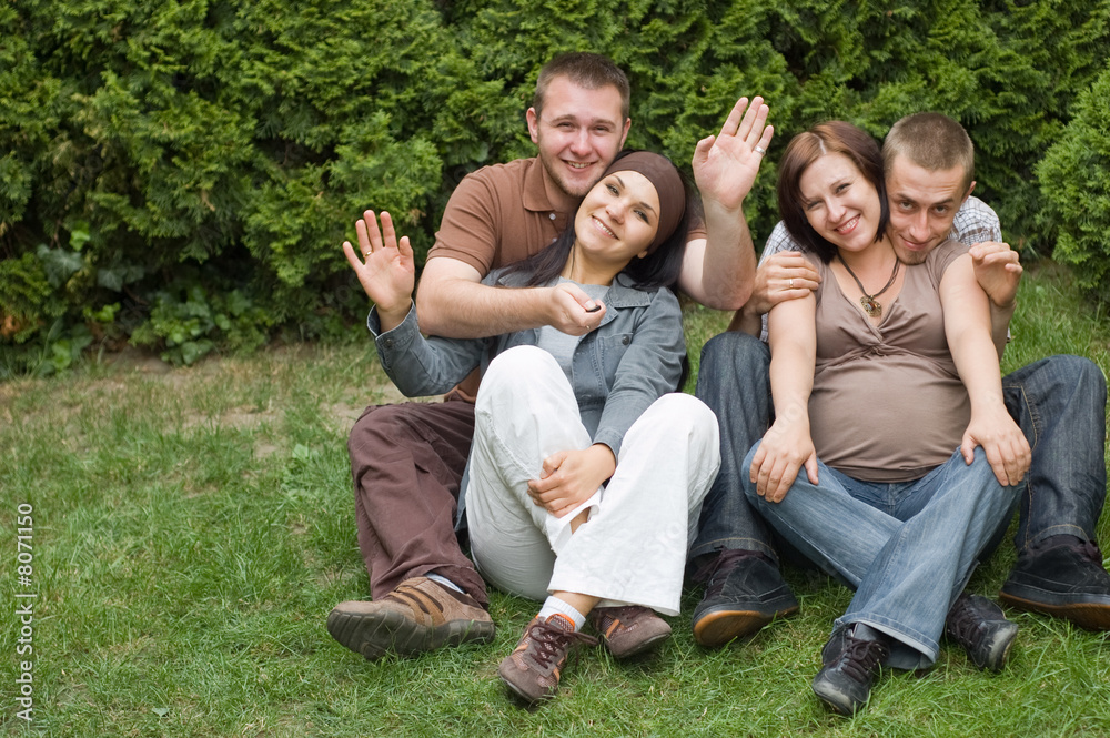 Fototapeta premium happy friends