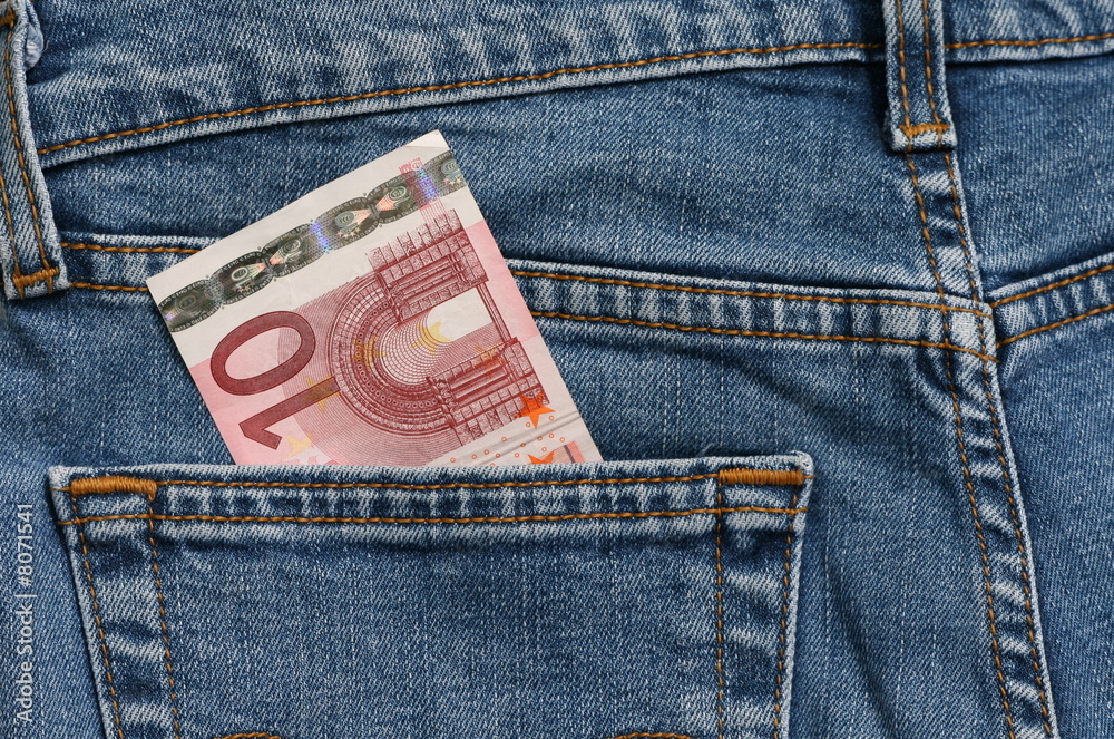 euro,poche,argent,billet,pantalon Stock Photo | Adobe Stock