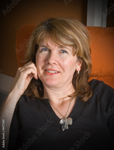 Portrait of a beautiful smiling mature woman