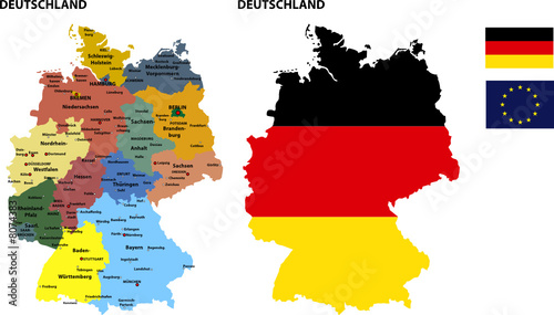 Deutschland Map photo