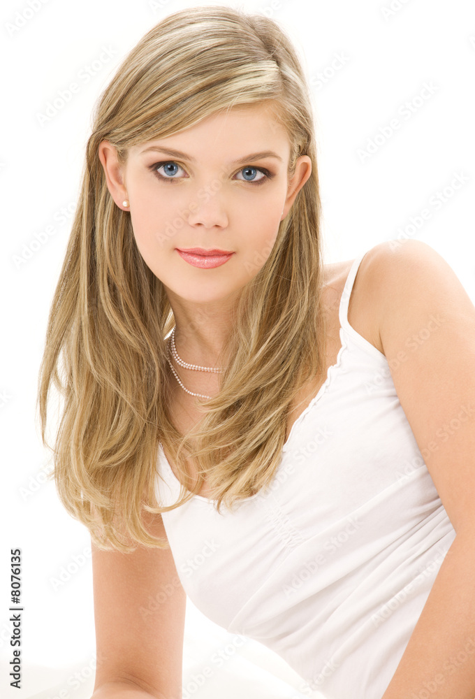 blonde in white cotton underwear blonde in white cotton underwear