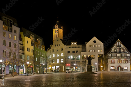 Jena Markt bei Nacht