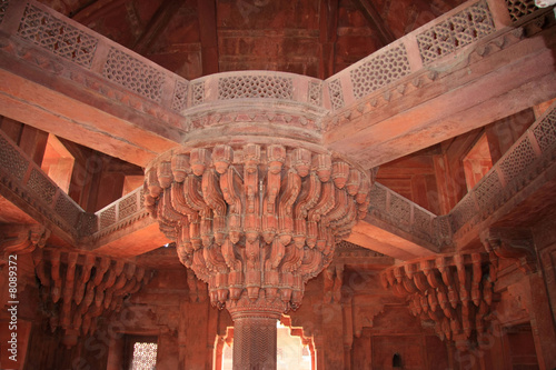 fatehpur sikri,plafond sculpté