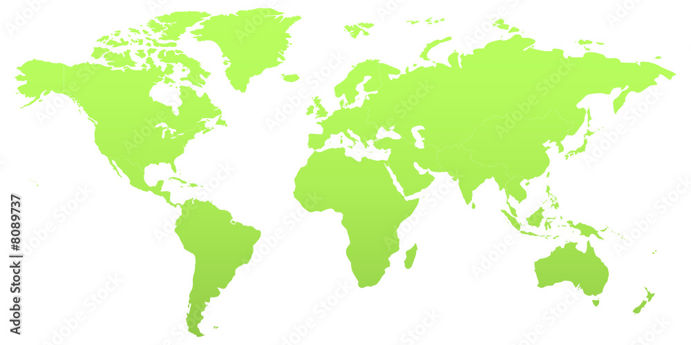 Green world map