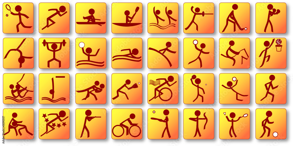 Fototapeta premium Olympics Sports Icons 