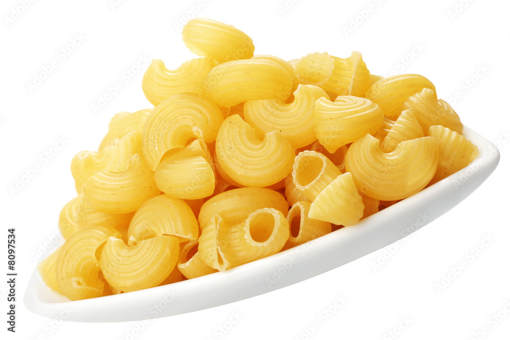 Pasta on white plate Pasta on white plate