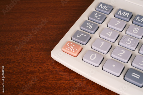 Calculator with copy space