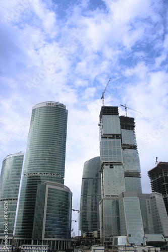 Modern skyscrapers in Moscow city
