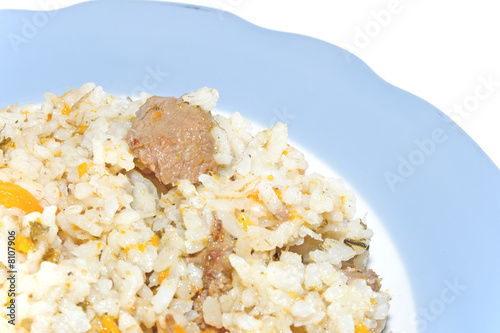 dish with a pilau