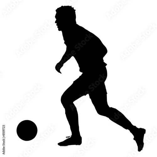 schwarzer Fußballer