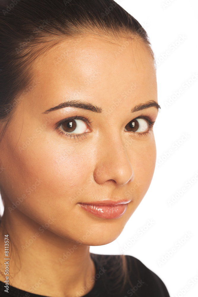 Beautiful face of a young woman Beautiful face of a young woman