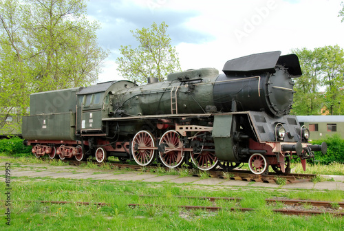 historic steam train in Poland