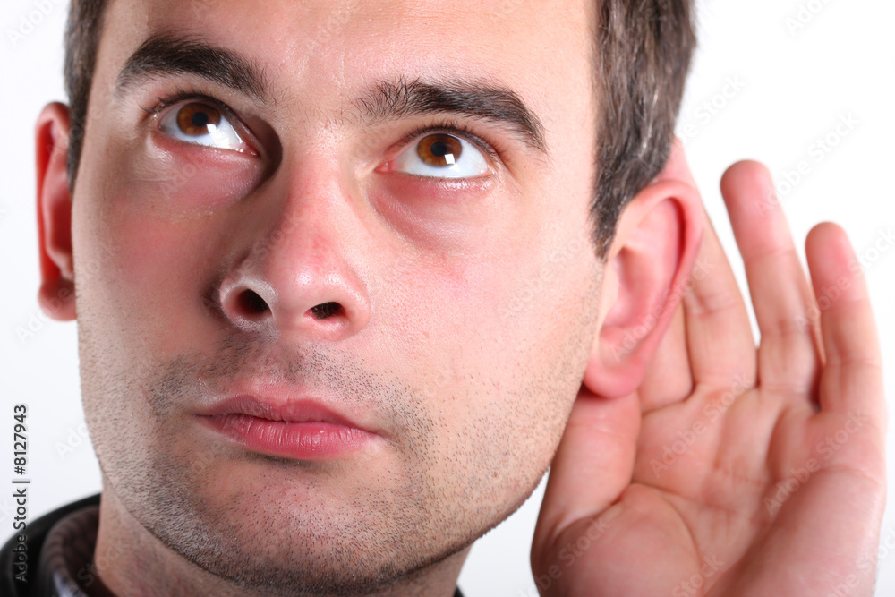 Obraz premium Listen man