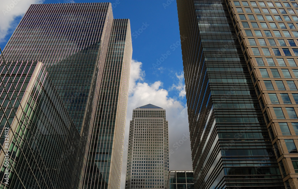Fototapeta premium Canary Wharf skyscrapers