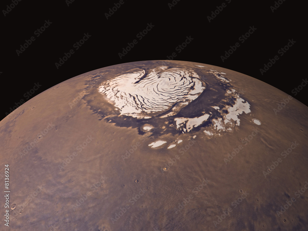 Fototapeta premium Mars North Pole
