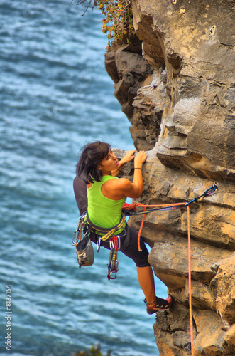 Escalando en martianez. tenerife