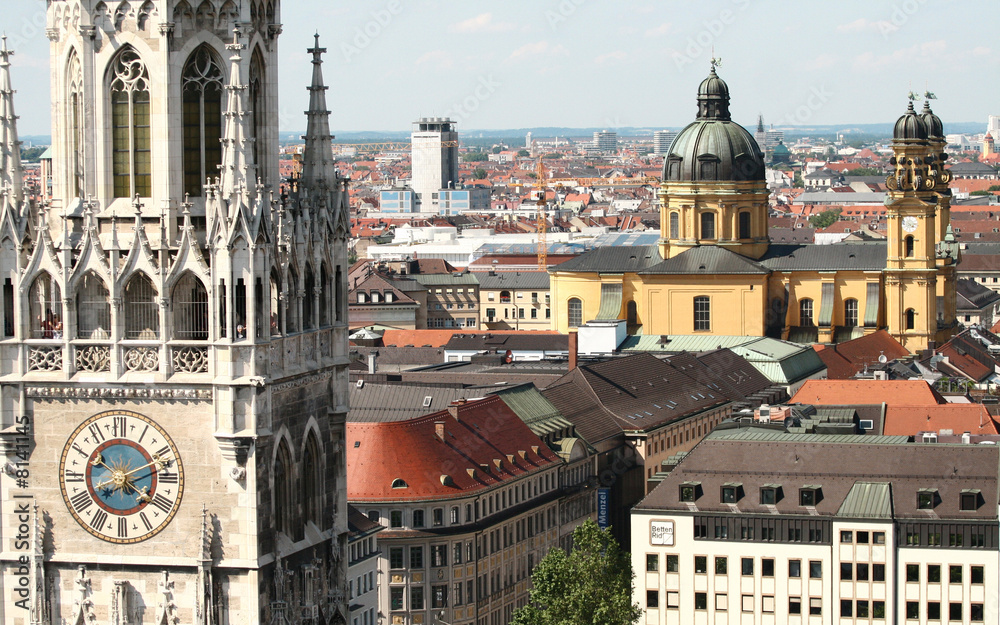 Fototapeta premium munich, marienplatz