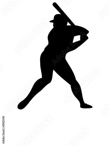 Baseball Batter with reflection