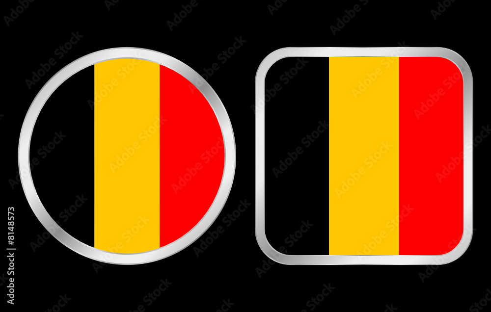 Fototapeta premium Belgium flag icon