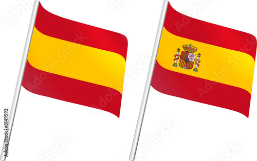 Drapeau Espagne et emblème