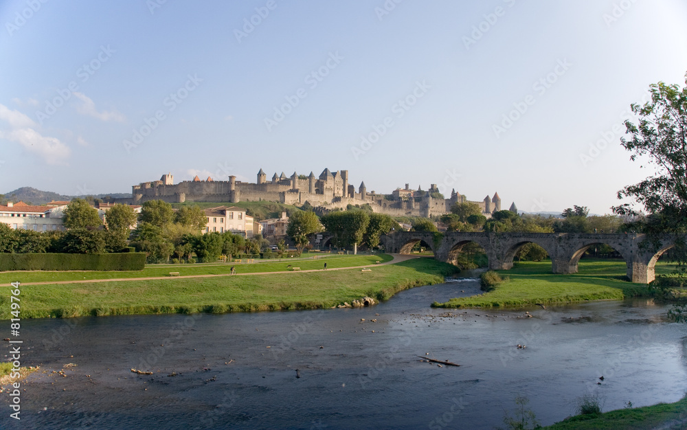 Blick auf die Festung Carcassone