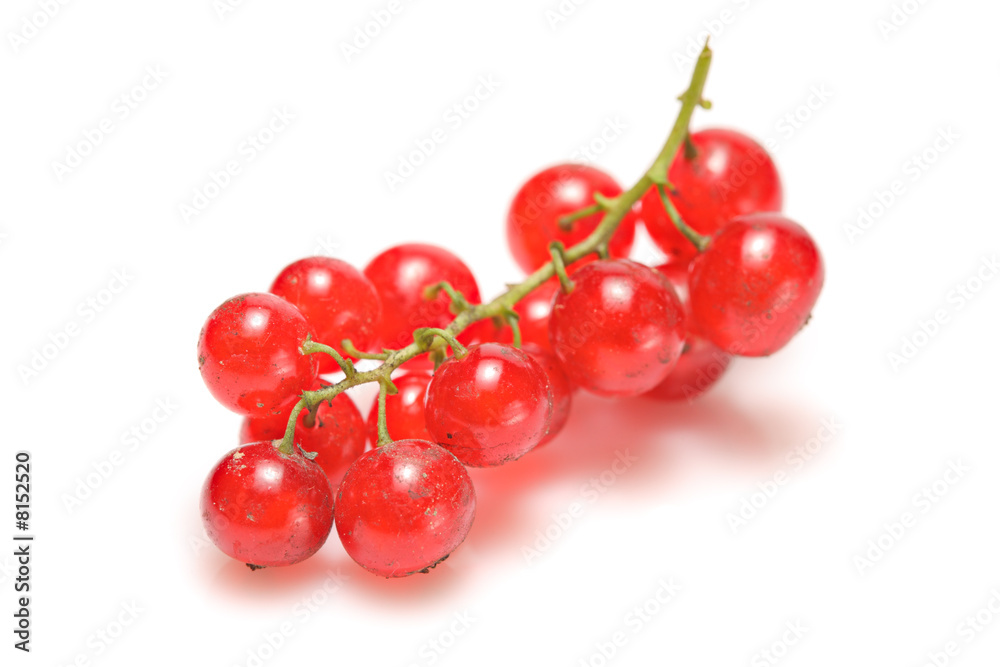 Soft fruit isolated against white background