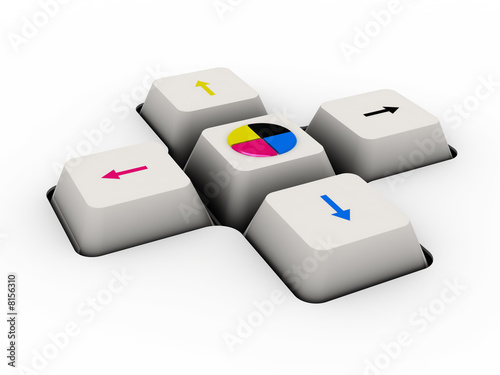 cmyk keyboard button