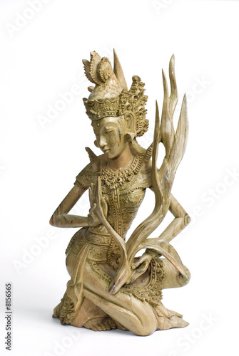 Wood carved statue - Bali - Indonesia