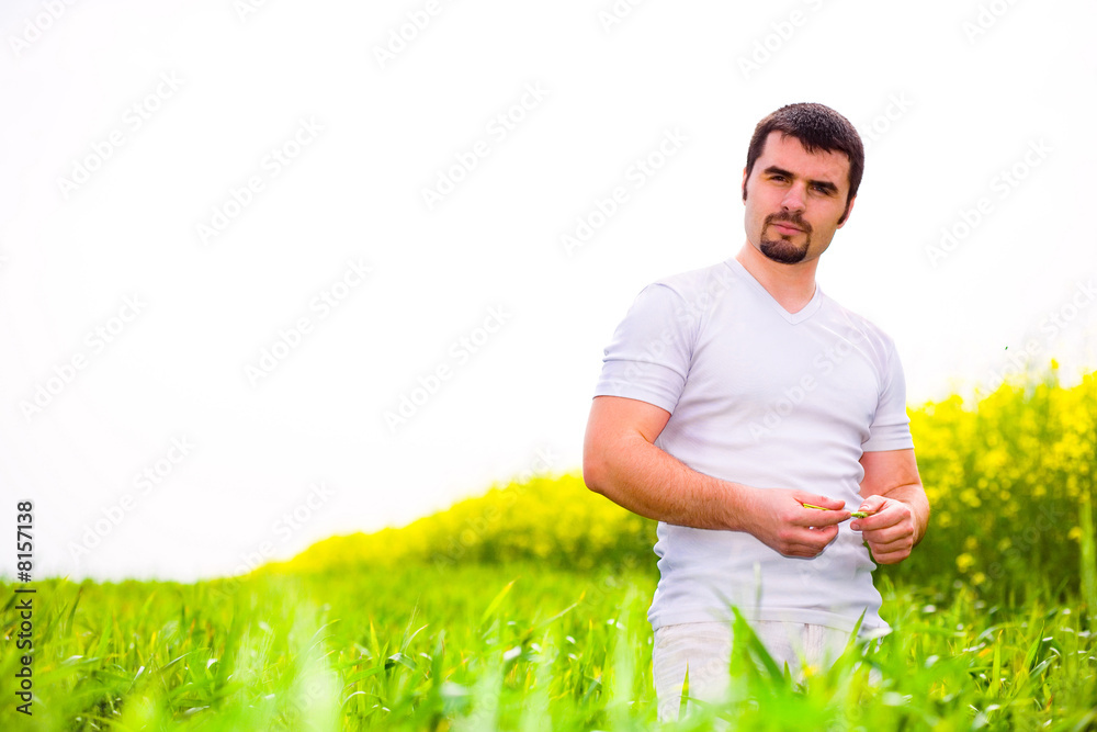 Man in a field