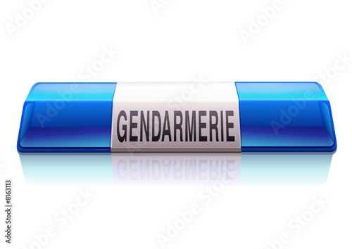 Rampe lumineuse bleu gendarmerie