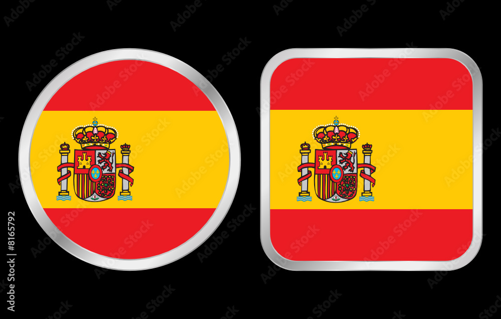 Obraz premium Spain flag icon