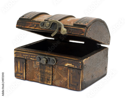 Antique wooden chest