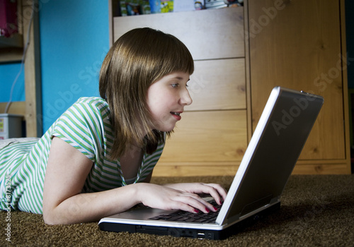 Girl on Laptop