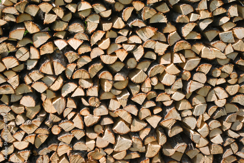 stack of logs for firewood