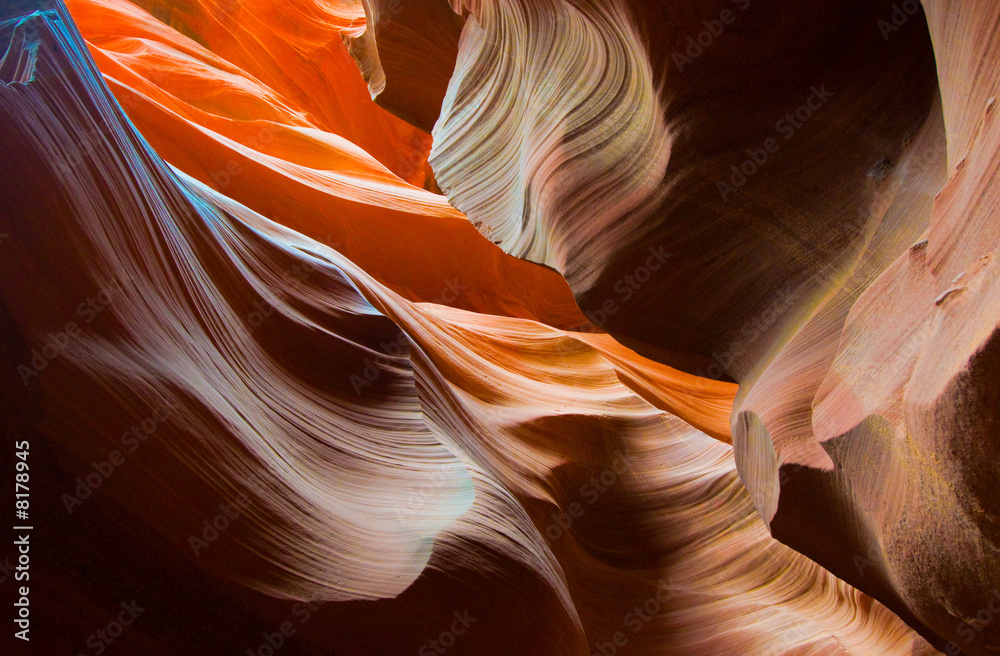 Abstact shapes of Antelope Canyon, Arizona, USA