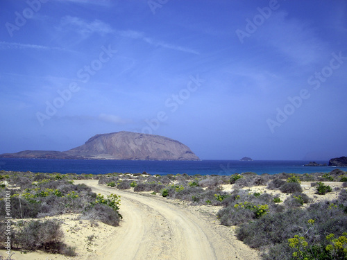 montaña clara desde la graciosa. archipielago chinijo (canarias) photo