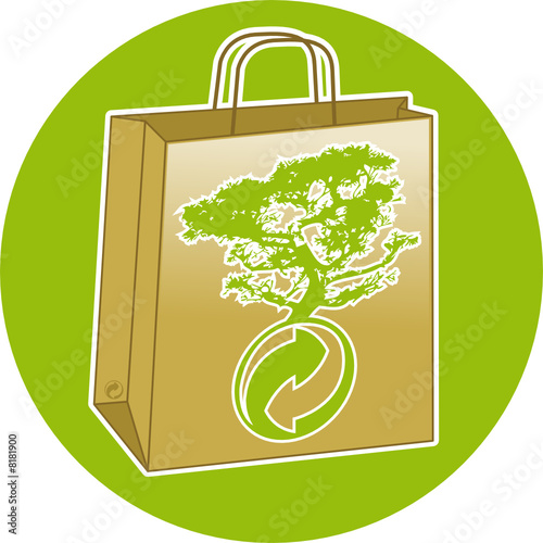 Sac papier nature et recyclage