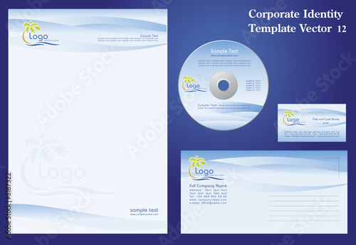 Corporate Vector Business Template 12