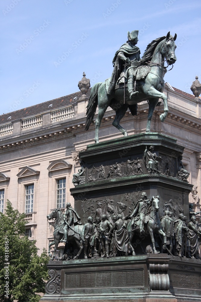 Obraz premium Frederick the Great in Berlin