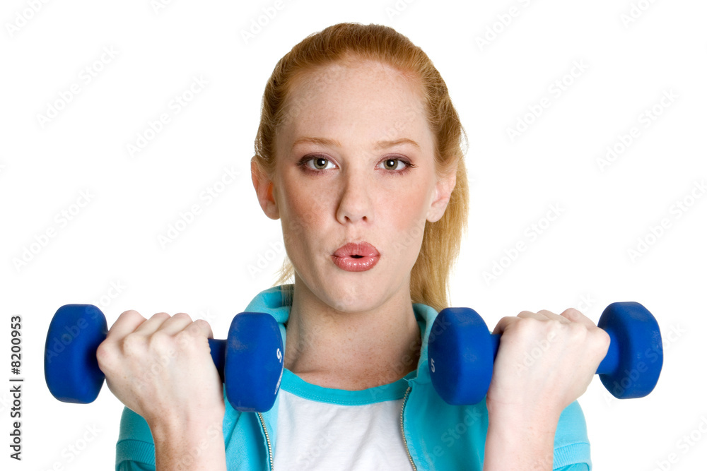 Woman Lifting Weights Woman Lifting Weights