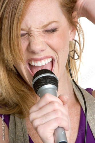 Singing Redhead photo