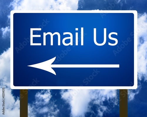 Email Us sign guidepost