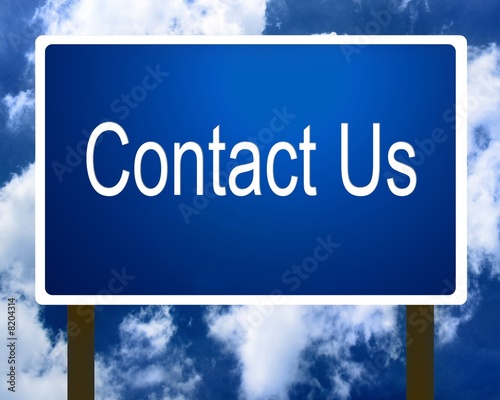 Contact Us sign guidepost