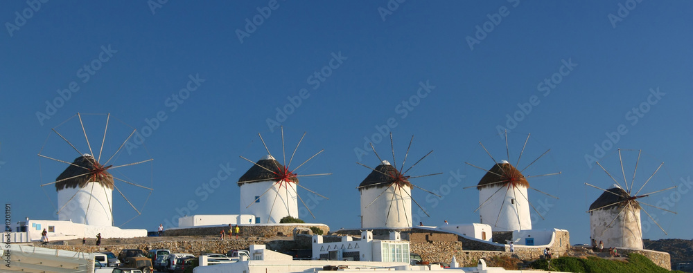 Mykonos Windmills Panoramic