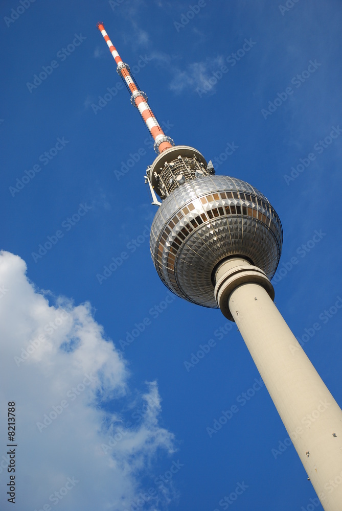 Obraz premium Berlin - Fernsehturm - Alexanderplatz