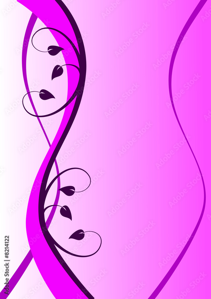 Magenta Floral Background Illustration Magenta Floral Background Illustration