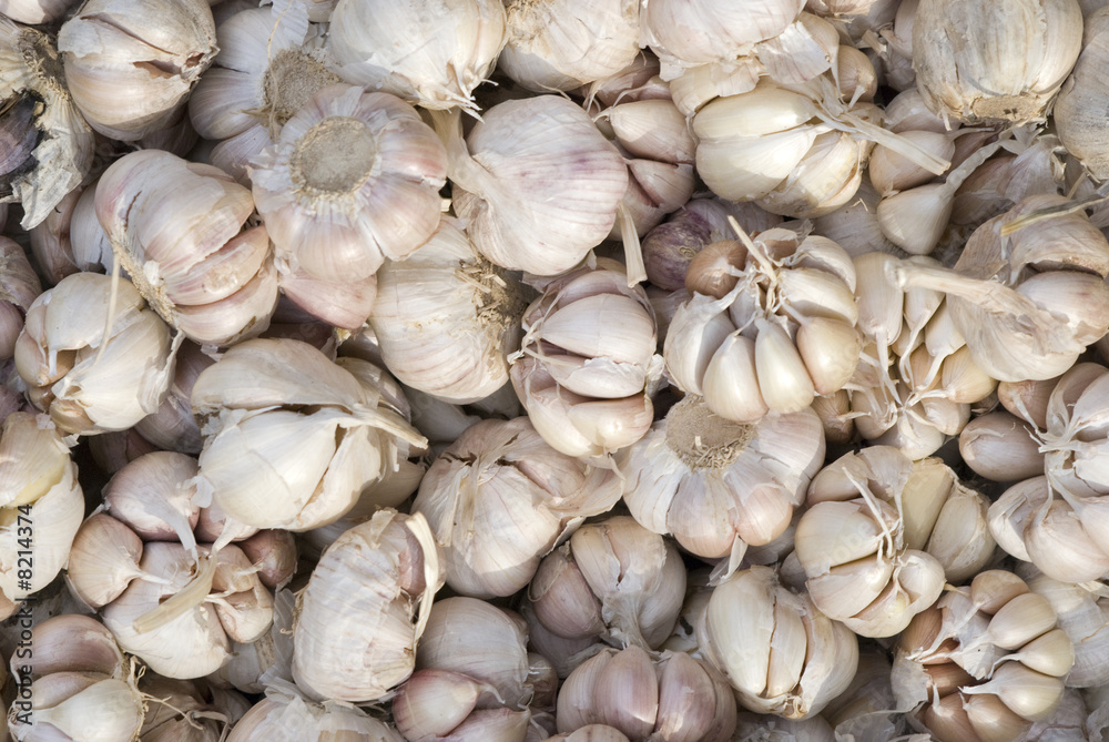 Garlic at a market