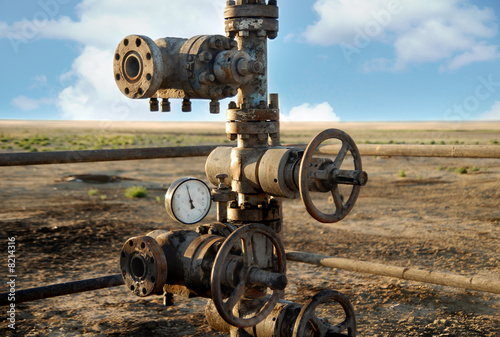 Obraz na plátně Old oil rig