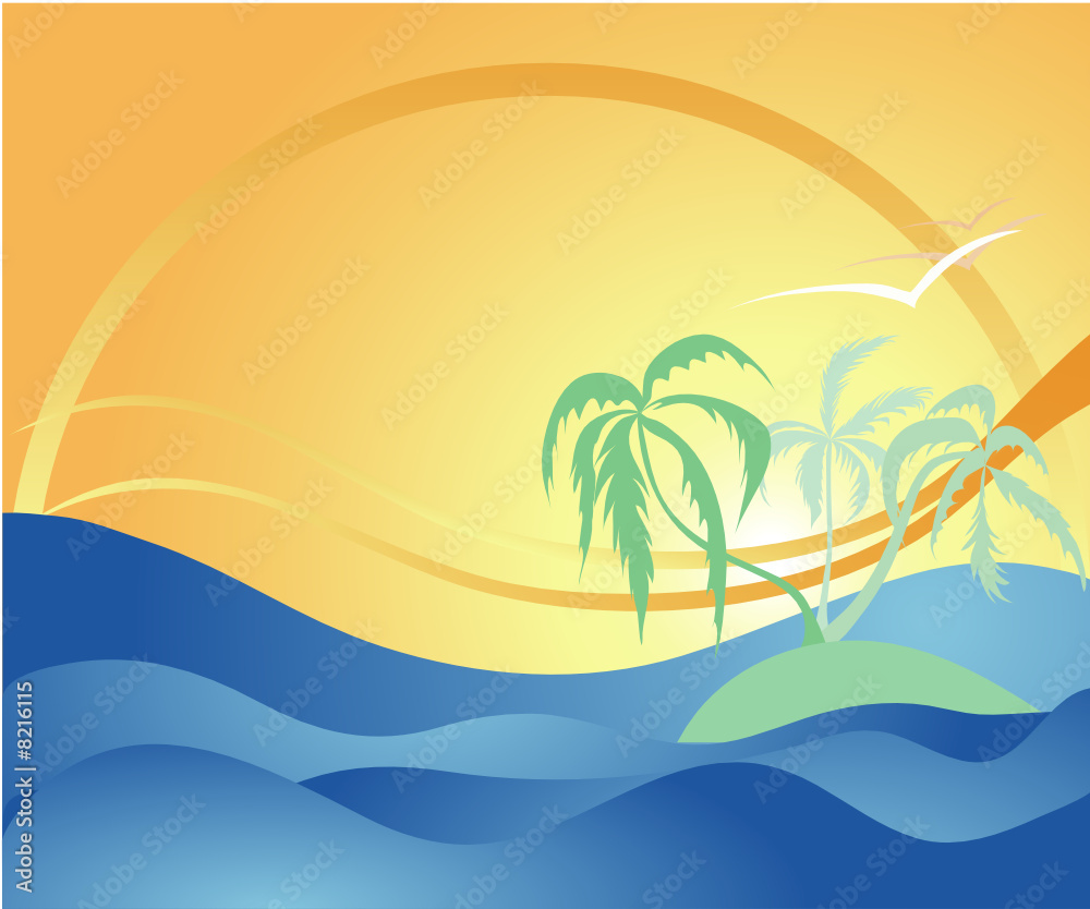 Tropical Summer Illustration